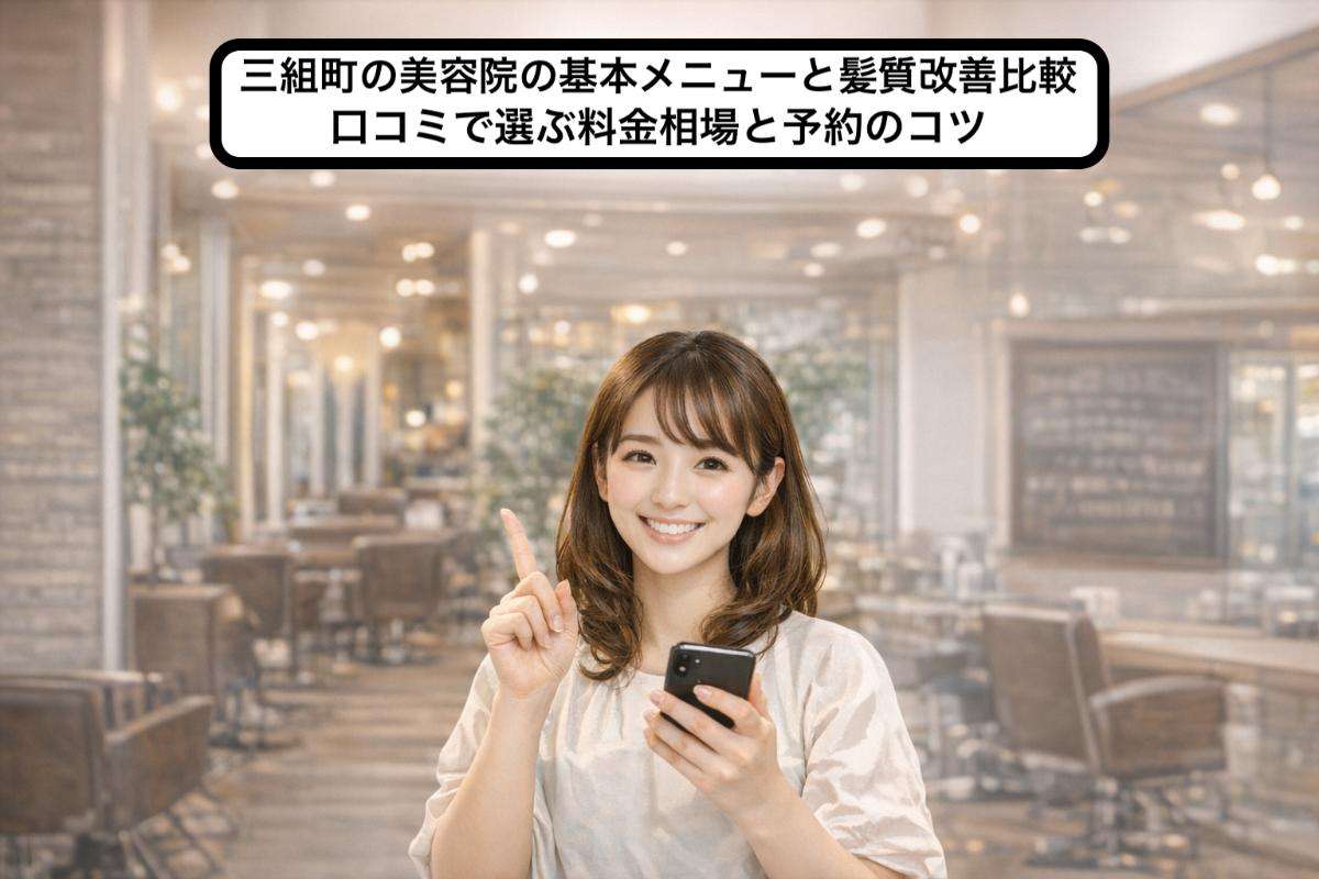 三組町の美容院の基本メニューと髪質改善比較｜口コミで選ぶ料金相場と予約のコツ